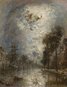 Interieur De Port A Rotterdam, Effet De Lune