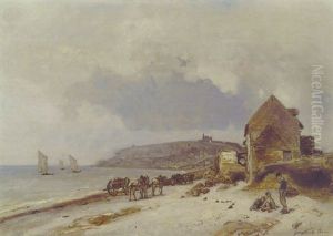 La Plage De Sainte-adresse by Johan Barthold Jongkind