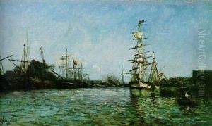 A Port In Holland by Johan Barthold Jongkind