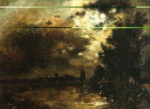 Clair De Lune Sur Le Port by Johan Barthold Jongkind