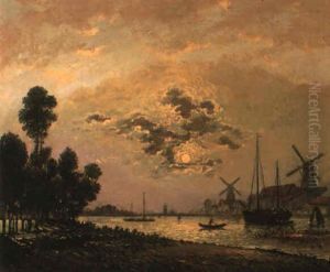 The Schie Near Rotterdam by Johan Barthold Jongkind