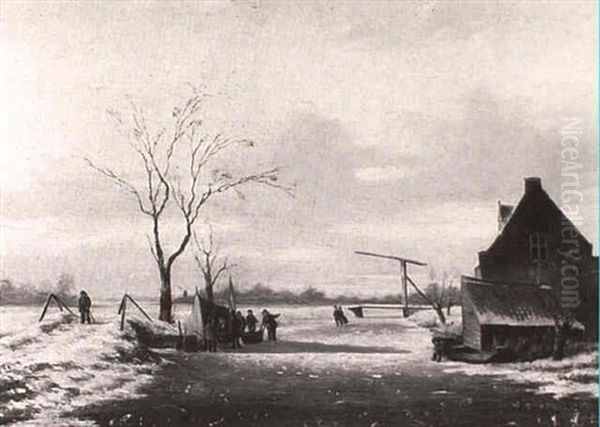 Winter Landscape With Figures - view 1