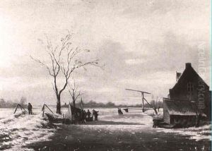 Winter Landscape With Figures
