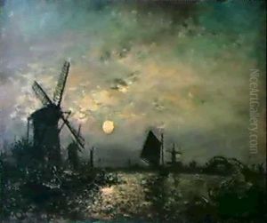 Maanlandschap by Johan Barthold Jongkind
