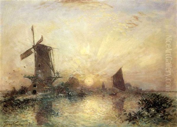 Moulin Pres D'overschie, Soleil Chouchant - view 1