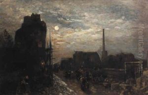 Clair De Lune A Paris by Johan Barthold Jongkind