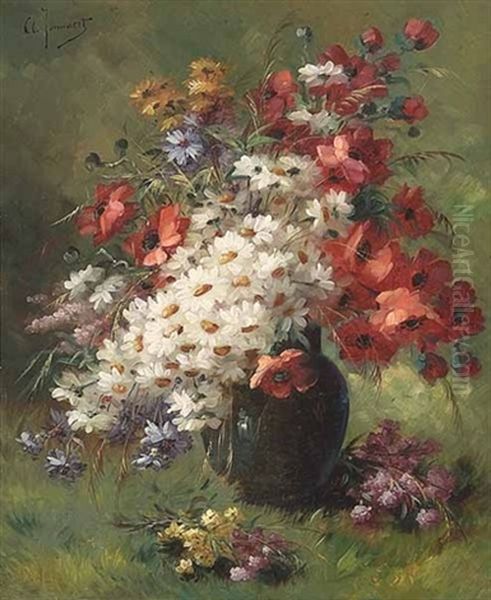 A Vase Of Summer Flowers - view 1