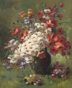 A Vase Of Summer Flowers