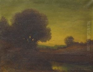 Evening Pond by Carl Henrik Jonnevold