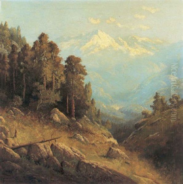 A Mountain Landscape In Spring - view 1