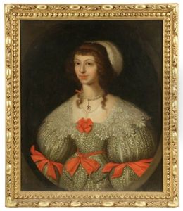 Portrait Of Lady Sophia Talbot by Cornelis Jonson Van Ceulen