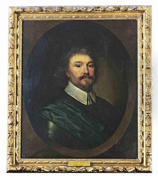 Portrait Of An Officer In Armor With A Green Sash - view 1