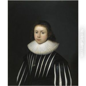 Portrait Of Edward Heath (1612-1669) by Cornelis Jonson Van Ceulen