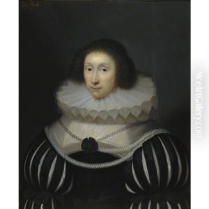 Portrait Of Margaret Miller, Lady Heath (1578-1647), Wife Of Sir Robert Heath, Lord Chief Justice