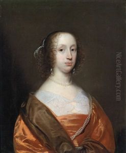 Bildnis Einer Aristokratischen Dame Mit Reichem Perlenschmuck