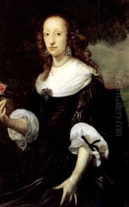 Portrait Of A Woman (lady Carlisle?) by Cornelis Jonson Van Ceulen