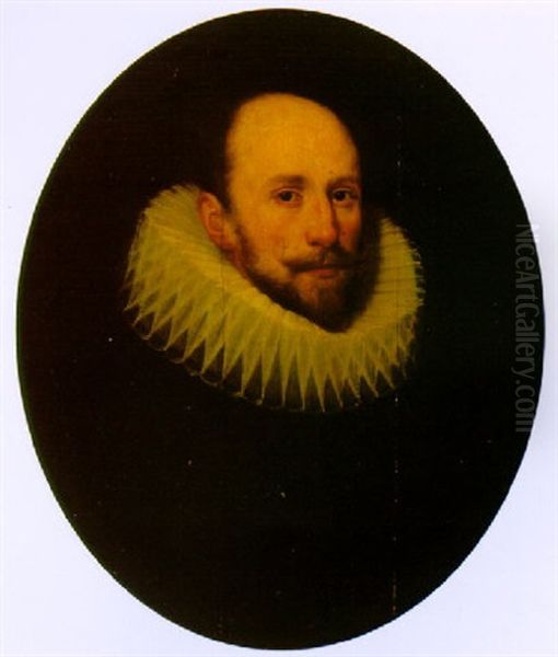 Portrait Of A Gentleman, Wearing A White Ruff - view 1