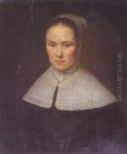 Portrait Of A Young Lady by Cornelis Jonson Van Ceulen