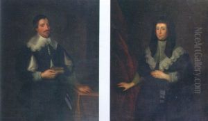 Sir John Burgoyne Bart by Cornelis Jonson Van Ceulen