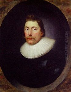 Portrait Of A Gentleman In A Black Doublet And White Ruff