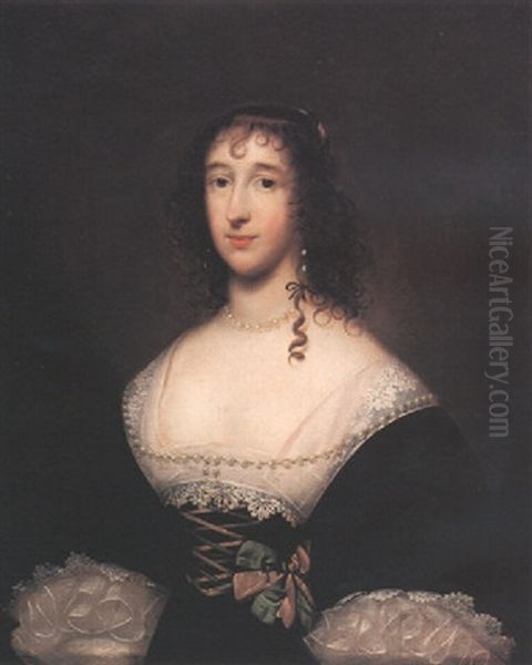 Portrait Of A Lady (lettice, Lady Falkland ?) - view 1
