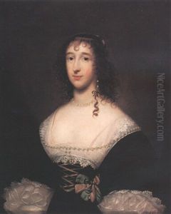 Portrait Of A Lady (lettice, Lady Falkland ?) by Cornelis Jonson Van Ceulen