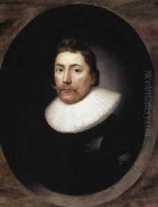 Portrait Of A Gentleman In Black Doublet