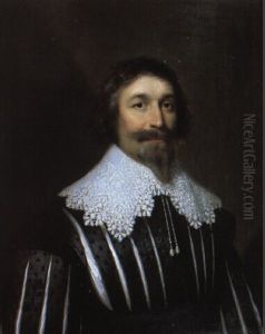 Portrait Of Sir William Campion Of Combwell by Cornelis Jonson Van Ceulen