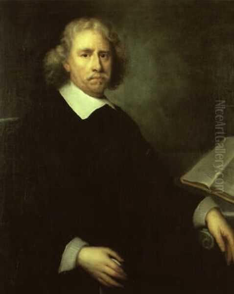 Portrait Of Professor Antonius Aemilius Seated At A Table With A Book - view 1