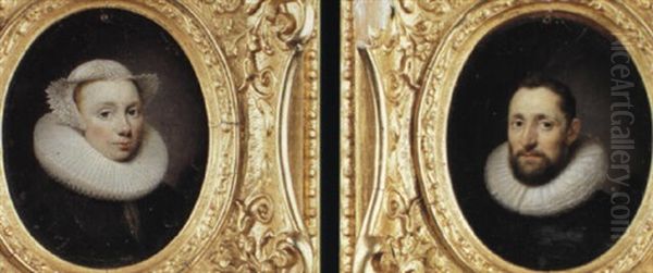 Portrait Of Dierick (theodorick) Hoste & His Wife Jane, Nee Desmaistres - view 1