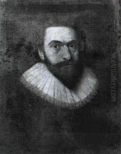Portrait Of A Gentleman, Bust Length, Wearing A Black Tunic And White Ruff