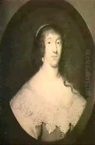 A Portrait Of A Lady by Cornelis Jonson Van Ceulen