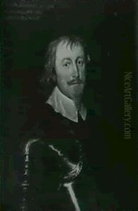 Portrait Of Colonel John Hammond by Cornelis Jonson Van Ceulen