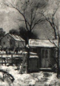 G+rdsinteri"r Med Figurer, Vinter G+rdsinteri"r Med Figurer, Vinter