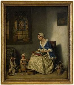Interior Med Mor Och Barn