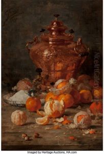 Still Life With Oranges And Copper Samovar