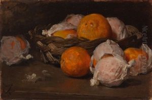 Stillleben Aus Orangen by Eugene Joors