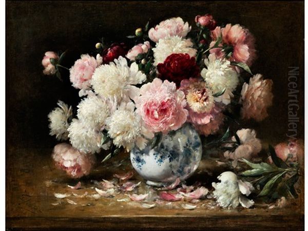 Blumenstillleben Mit Paonien - view 1