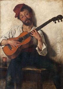 Musicien De Rue by Eugene Joors