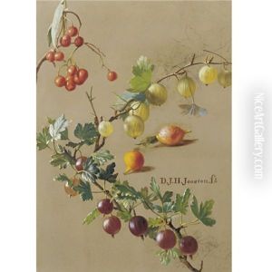 Study For Red And White Currants by Dirk Jan Hendrik Joosten