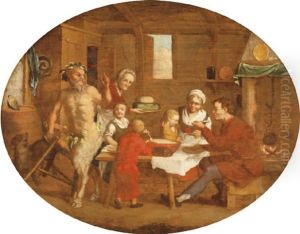 The Fable Of The Satyr And The Peasant Family