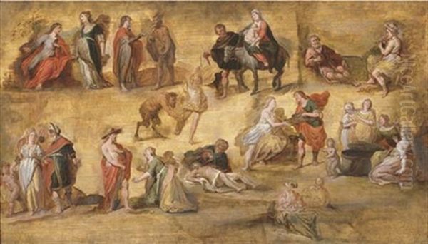 Mythological And Religious Scenes: A Workshop Modello - view 1