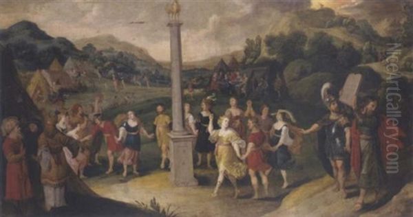 The Israelites Worshipping The Golden Calf - view 1