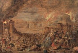 Die Zerst"rung Jerusalems by Hans Jordaens III