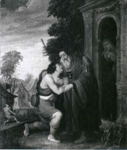 Die Ruckkehr Des Verlorenen Sohnes by Hans Jordaens III