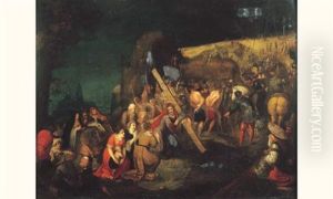 La Montee Au Calvaire by Hans Jordaens the Elder