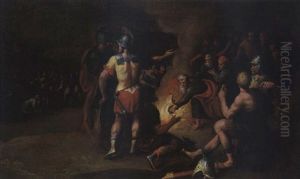Der Apostel Paulus Auf Der Insel Malta Die Viper Ins Feuer Schleudernd
