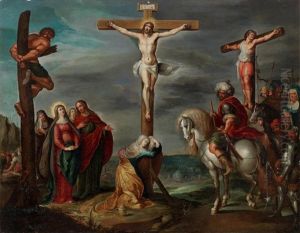The Crucifixion by Hans (Potlepel) Jordaens
