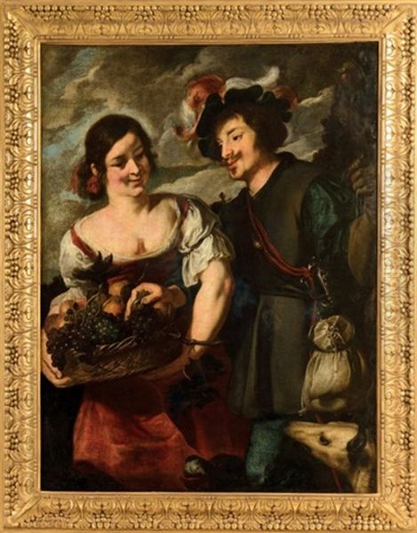 Le Galant Et La Jolie Fruitiere - view 1
