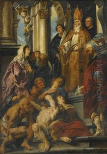Saint Martin Healing The Possessed Man Saint Martin Healing The Possessed Man